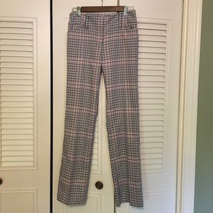 7th Avenue NY&Co Pink Plaid Trouser Sz 2